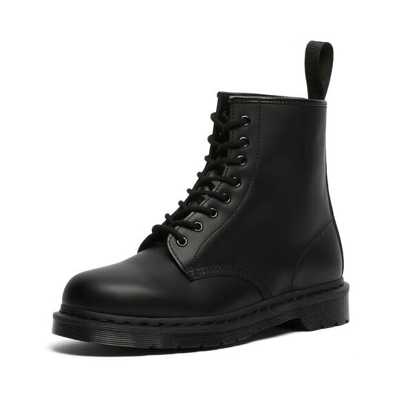 Dr. Martens Womens 1460 Mono Lace Up Boots US 10 EU 42 Black Smooth Leather NIB - Picture 1 of 14
